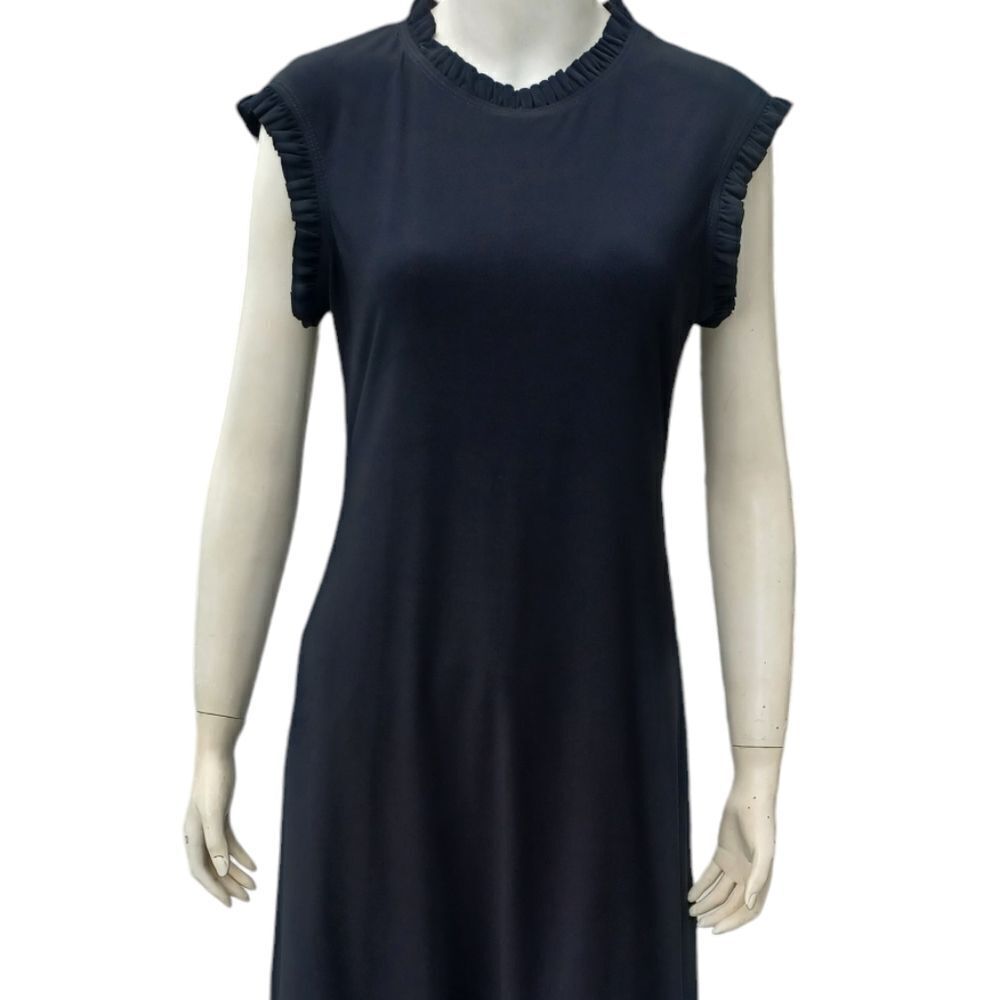 4178....Nicole Miller Black Sleeveless Top Size Medium